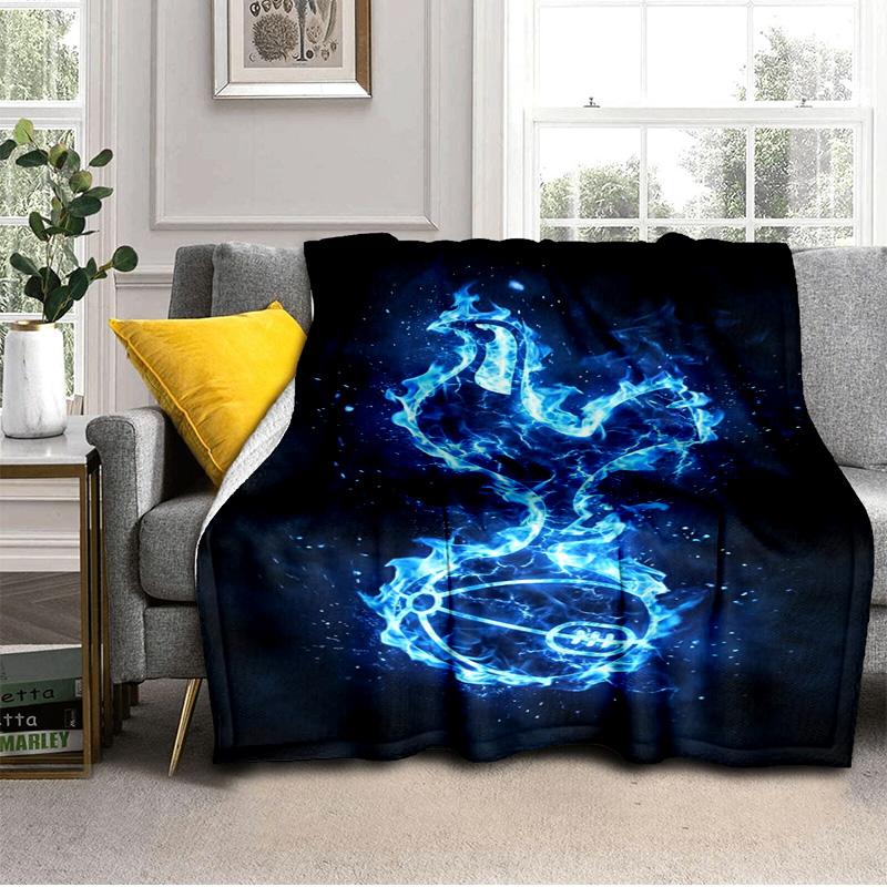 Tottenham Hotspur Fußballclub Decke Outdoor Flanelldecke für Camping, Wandern, Gartenpartys, Picknick-Zubehör, Geschenk für Familie und Freunde
