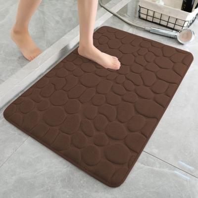 Alfombra de Baño Color Sólido Rápida Absorción de Agua Antideslizante Fácil de Limpiar Lavable Alfombra Gruesa Suave Decoración de Baño