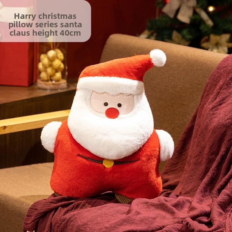 Christmas Plush Santa Snowman Reindeer Tree Decor For Kids Holiday Gift