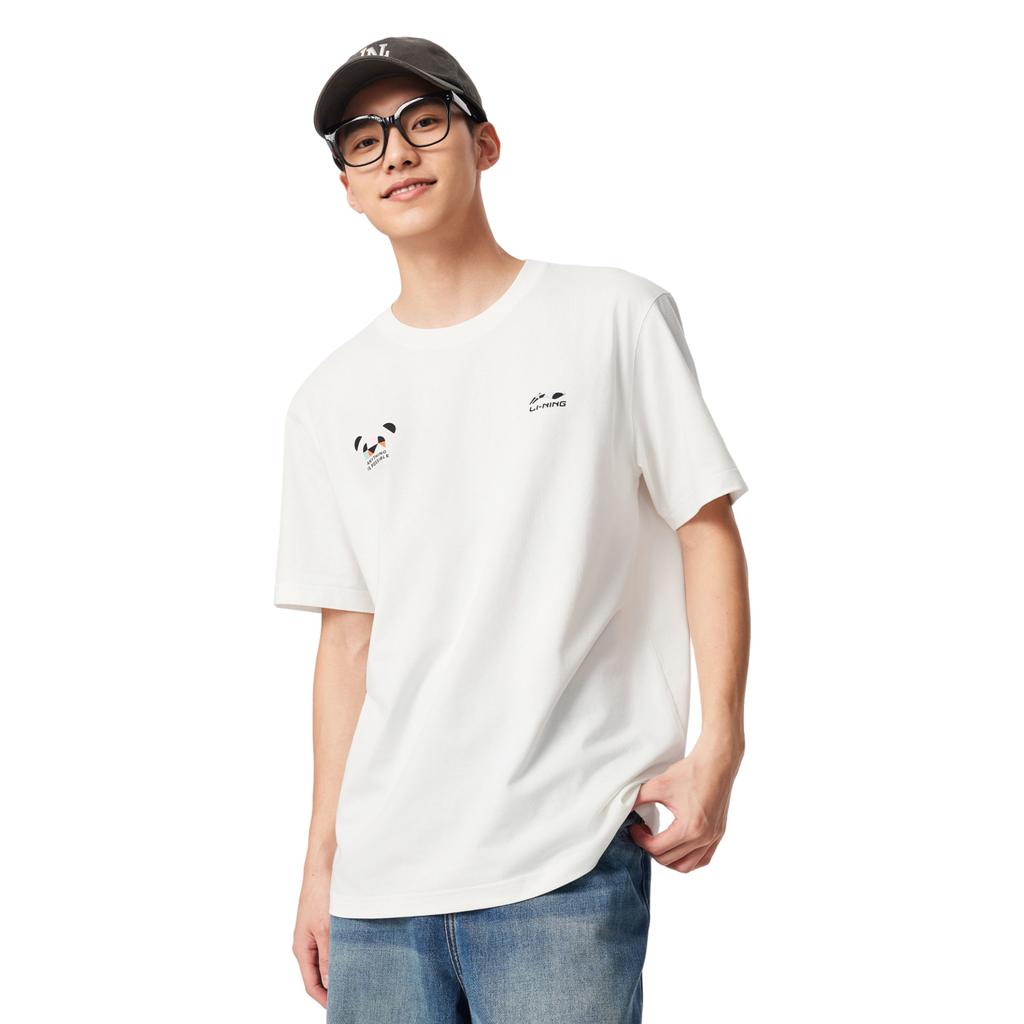 Li Ning Sports Life Collection T Shirt Men's Ivory AHSVE99-1