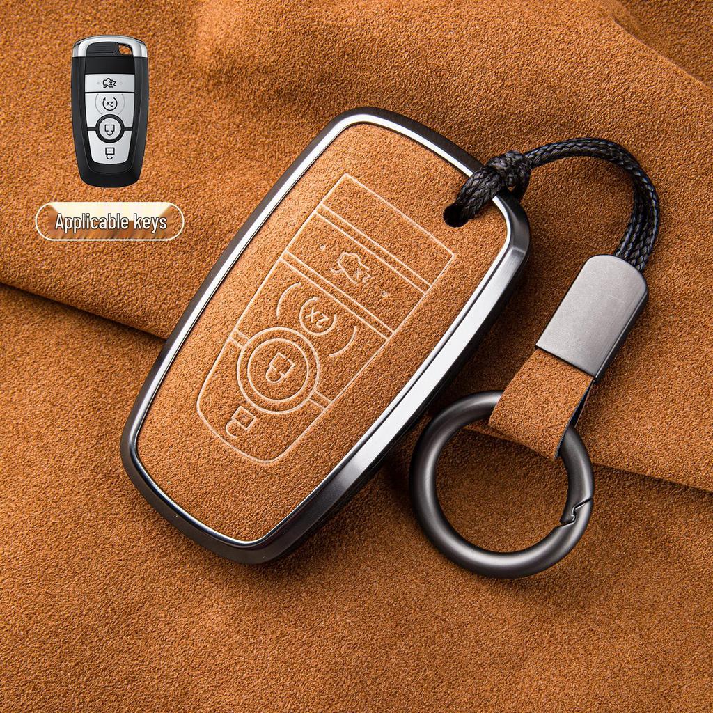 Premium Sheepskin Key Cover for Ford Explorer ST, Edge L, Mondeo EVOS