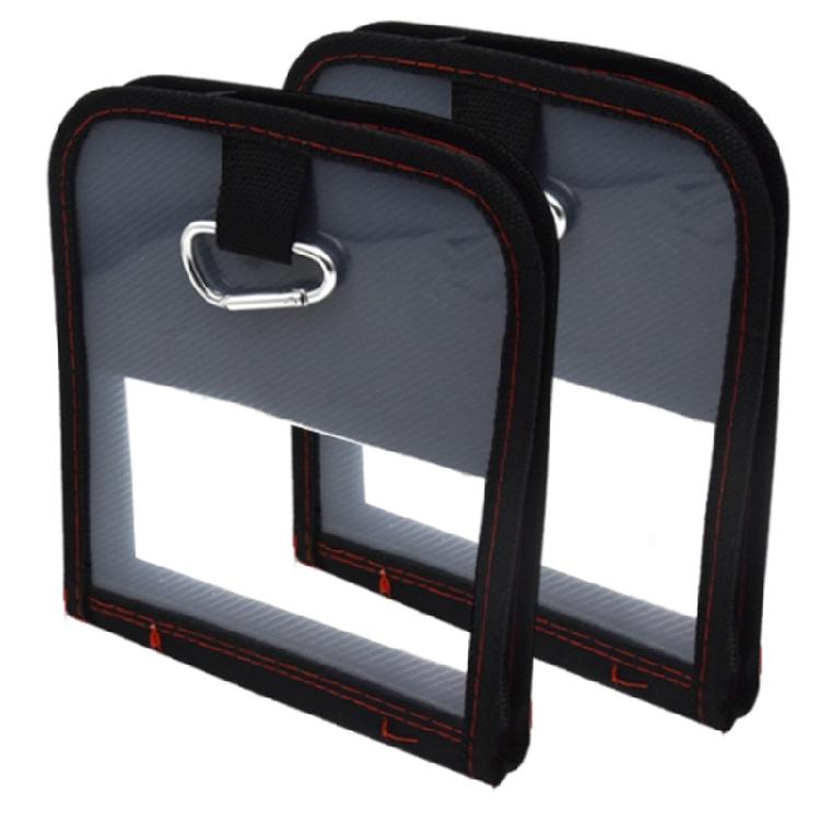 

2Pcs Portable Squid Jigs Bag with Zippers Fishing Lure Storage Case Waterproofs Wood Shrimp Case Squid Jigs Organizers S