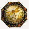 1PC Dragonfly Floral Umbrella-8-Rib Reinforced, Automatic Open, Lightweight & Durable, Cute Fashion Accessory for Outdoor-K1266
