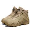 Men's Shoes Leather Surface Waterproof Running Shoes Wild Anti-collision Head Camp Shoes Climbing Mountaineering Rock Climbing
