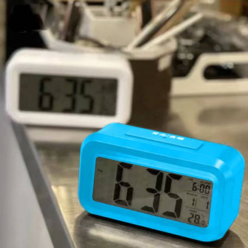 Digital Kids Alarm Clock With Led Display And Calendar For Home And School Use