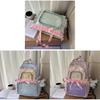 Fresh Sweet Transparent Backpack With Waterresistant Nylon For School Girls