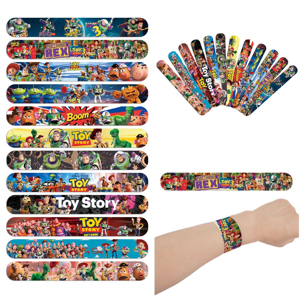 Toy Story Slap Bracelets - Kids Party Accessories with Woody & Buzz Lightyear
