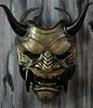Maschere Facciali di Halloween Unisex per Adulti Giapponesi Hannya Demone Oni Samurai Noh Kabuki Prajna Maschera del Diavolo Maschere in Lattice per Feste
