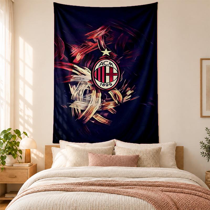 AC Milan Tapestry Highquality for Decorating Living Room Bedroom Dorm Walls Ideal As Bedroom Wallart Orholiday Gift