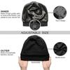 Silk Bonnet for Sleeping Women, Satin Sleep Bonnet Hair Protector, Adjustable Band, Black