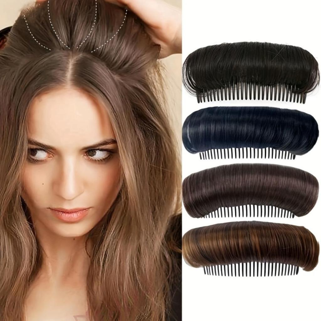 Nadýchaný artefakt Vysoký top lebky Vlasová spona Puff Hlava Polštářek Syntetická podložka Neviditelná spona Objem Vlasová sponka Ženy Vlasové doplňky