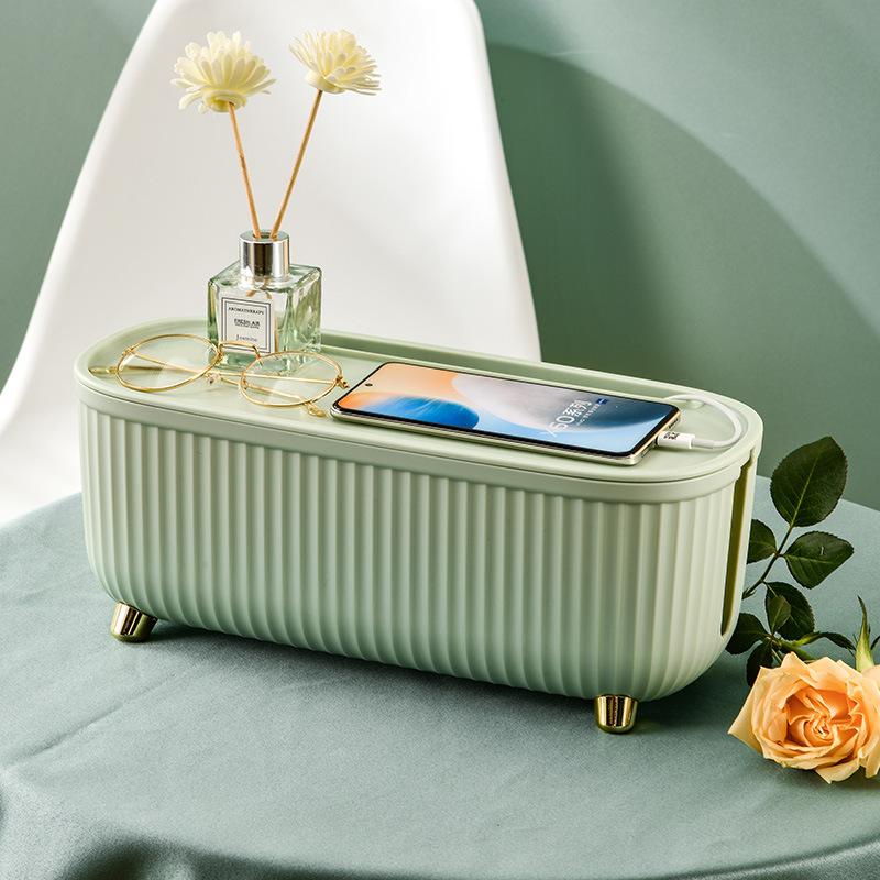 Lätt lyxig kabelförvaringslåda kontorsskrivbord nätsladdremsa uttag kabellåda nya datakabel plastförvaringsbehållare