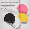 Waterproof Adult Swim Cap with Ear Protection for Long Hair - Unisex Silicone, Large Size