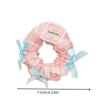 Cloth Check Bow Hair Ring Female Cute Sweet Cream College Style Scrunchie Forest Hair Accessories