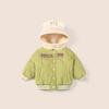 2026 Spring Baby Fleece-Lined Cotton Jacket - Machine Washable, Unisex One-Piece for Boys & Girls