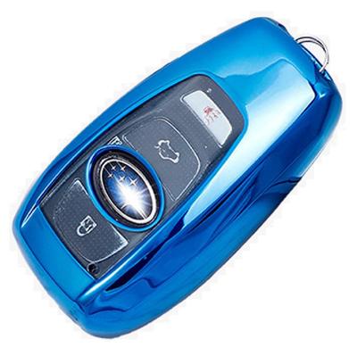 VERISSY Smart Key Case, Für Subaru Subaru Forester Legacy Revogue Luxuriöse Stilvolle Hülle Outback Impreza, blau