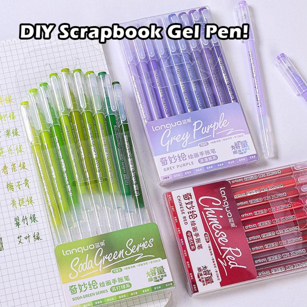 9pcs Art Painting Graffiti Art Markers Large Capacity Highlighter Pen Color Gel Pen  Gift