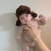 Bangs Baby Gebreide Muts met Vlechtjes Pruik Bevestigd Kinder Cosplay Haar Kap voor Baby Meisjes