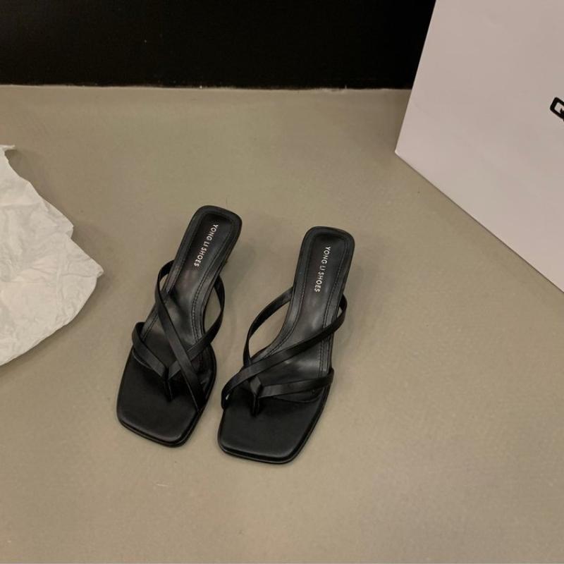 

Модные женские туфли на каблуке, удобные женские тапочки, тонкие каблуки, высокие каблуки, женская обувь Fairy, лето 2024, новинка, Zapatos De Mujer 37