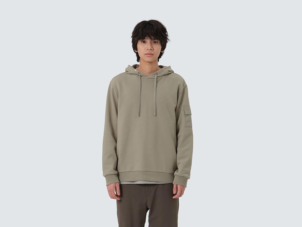 Snow Peak Land Pocket Hoodie and Khaki Size M T-Shirt GS-S25FMFHD60, Men's Women's Beige,