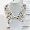 Fashion Jeweled Detachable Collar Shawl Versatile Lapel Colorful Rhinestones Collar Shawl for Dress Shirt
