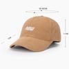 Herbst Winter Stickerei Brief Kappe Männlichen Samt Baseball Kappe Im Freien Warme Hut Weibliche Cord Spitzen Kappe