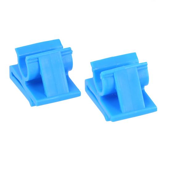2Pcs Glove Box Clip Easy Installation Scratch-resistant Blue Lower Glove Box Bump Stop