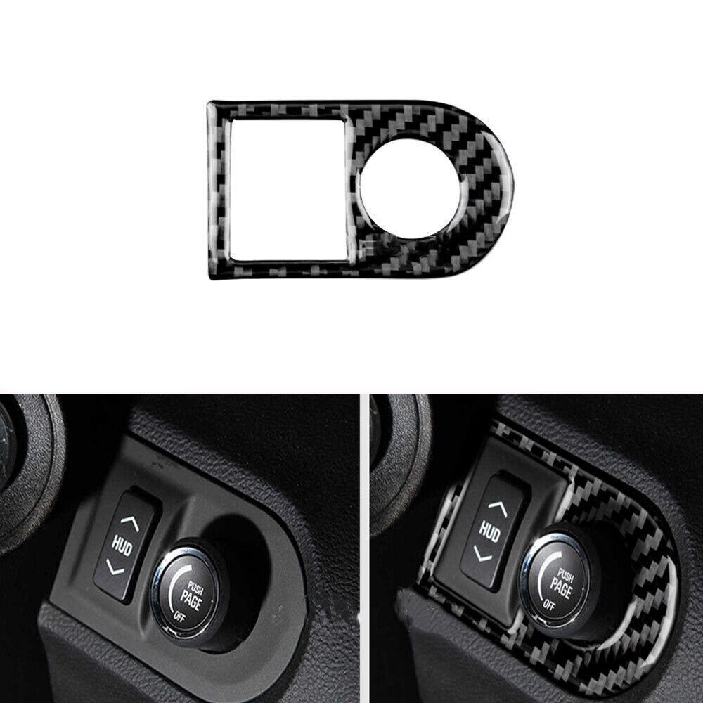 For Chevrolet Camaro 2010-2015 Carbon Fiber HUD Panel Decorative Cover Trim