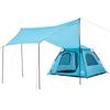 Dome Camping Tent for 4 Persons Blue Quick Release