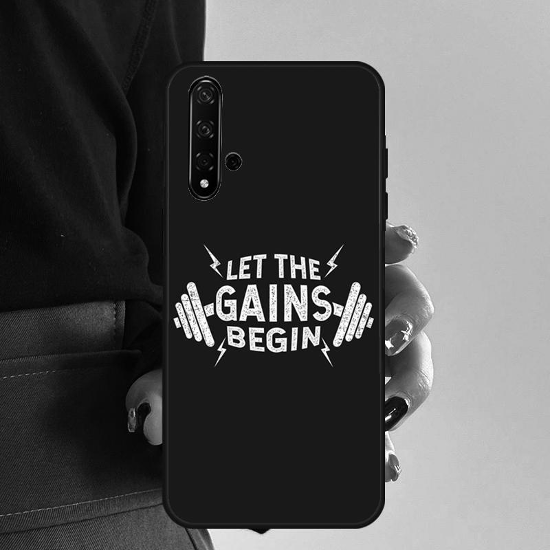 Workout fitness Gym For Huawei Nova 9 10 SE 5T 12s 12i 11i Y91 Y90 Y60 Y70 Y72 Y61 P20 P40 P30 Lite P60 Pro Case