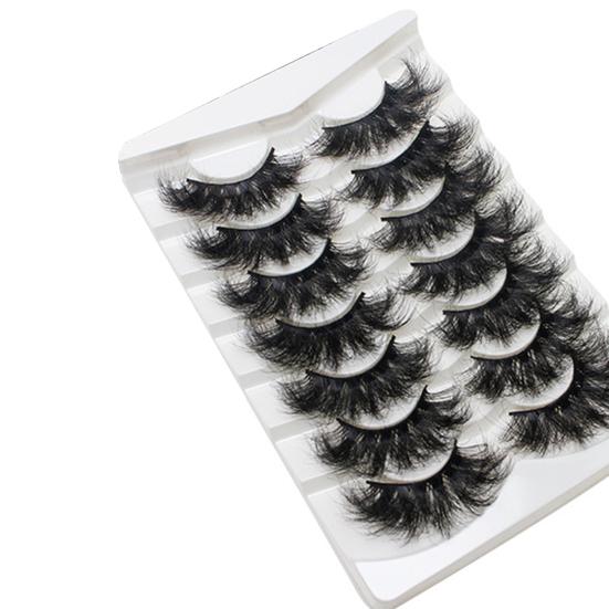 

5/7/8/10/20 пар блискучих 3D барвистих довгих густих блискучих штучних вій 7 Pairs