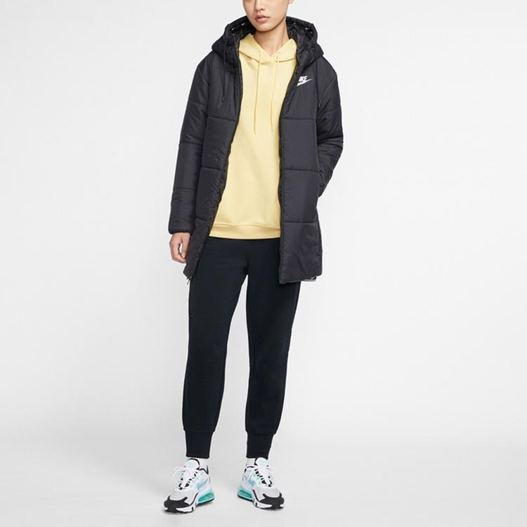 Nike Synthetic Fill Hooded Cotton Jacket Winter Women jackets Black CV8671-010