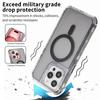 For iPhone 14 Pro Max Magnetic Case Reinforced Corners PC+TPU Phone Cover