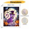 Disney Oil Paint by Numbers Painting Kit Purple Cat Pumpkin Forest Hand Painted Home Decor Gift