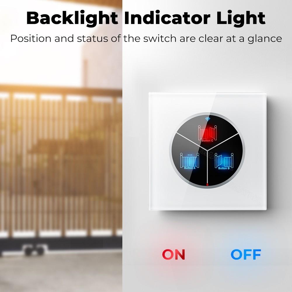 Wall Touch Auto Gate Switch Remote APP Voice Timing Switch WIFI Smart Home Automatic Garage Gate Electric Door Opener