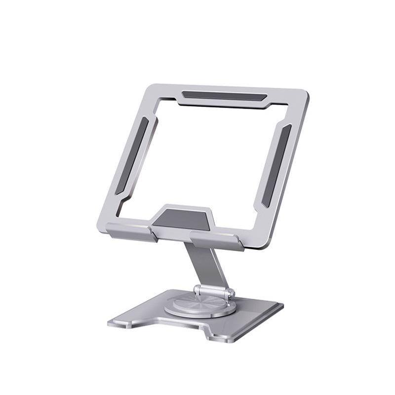 2025 Rotatable & Foldable Laptop Riser: Alloy Heat-Dissipation Stand with Flat, Rotating Monitor Feature.