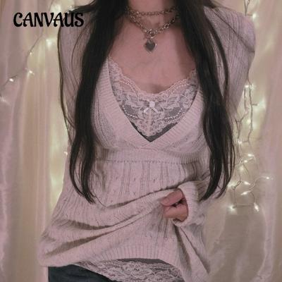 Dámský podzimní a zimní nový top s výstřihem do V a dlouhým rukávem, slim, sexy pletenina