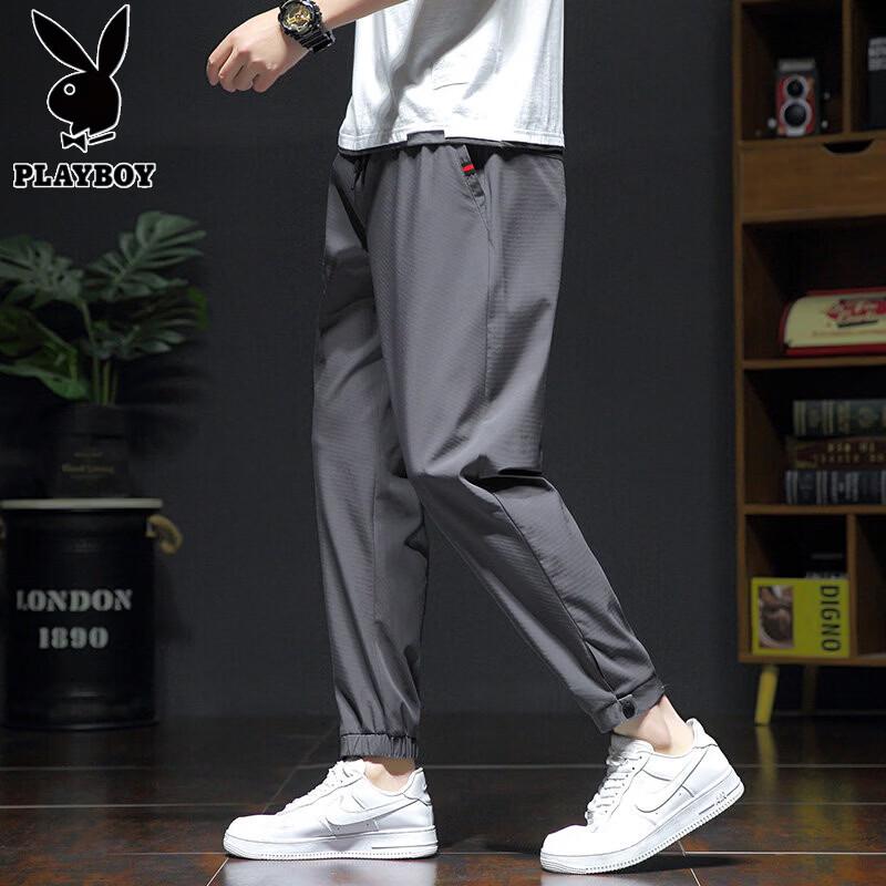 PLAYBOY Men s Ice Silk Quick-Dry Casual Pants 8XL