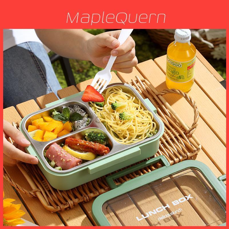 Microwave Safe Lunch Box With Dividers For Office Workers And Students In Nordic Style