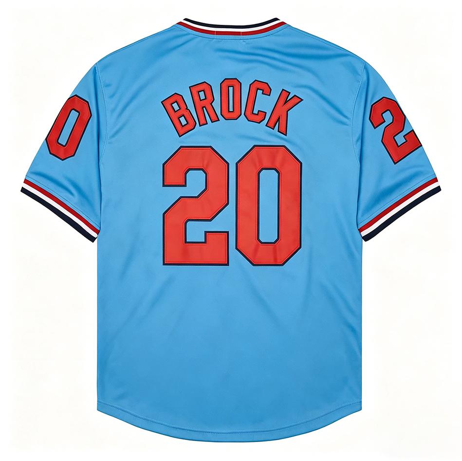 Men's Vintage-Style Stitched Baseball Jerseys 1 Ozzie Smith 6 Stan 9 Roger Maris 20 Lou Brock 45 Bob Gibson S-3XL