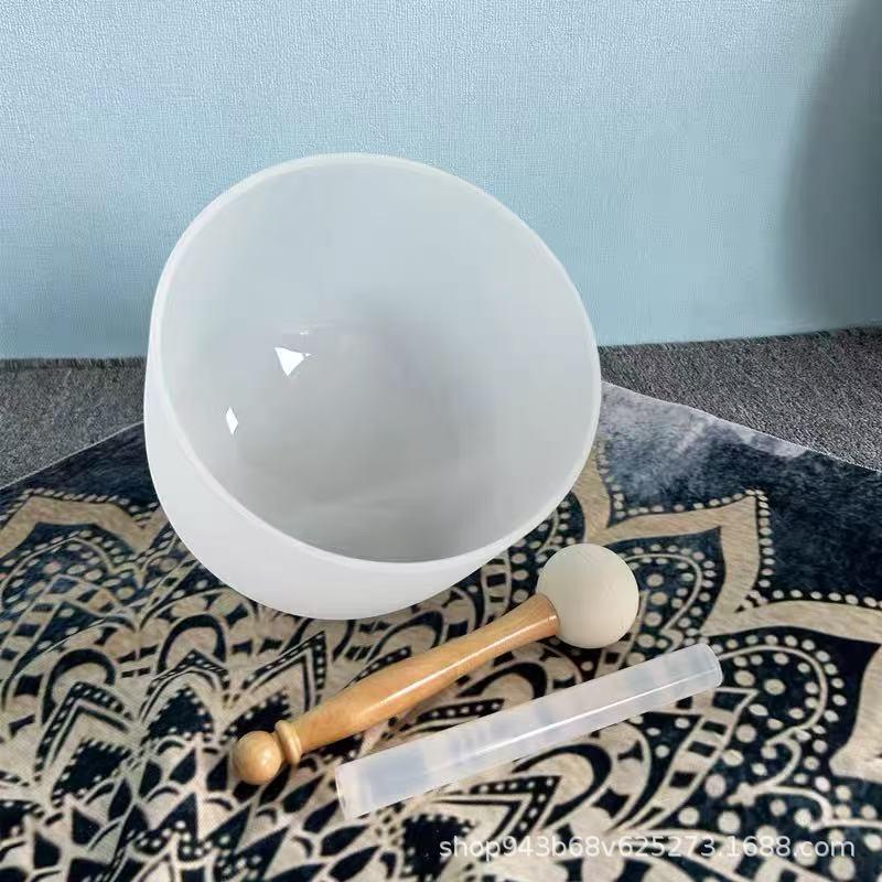 Zhunyin Quartz Crystal Singing Bowl for Sound Therapy, Meditation & Tibetan Music Healing