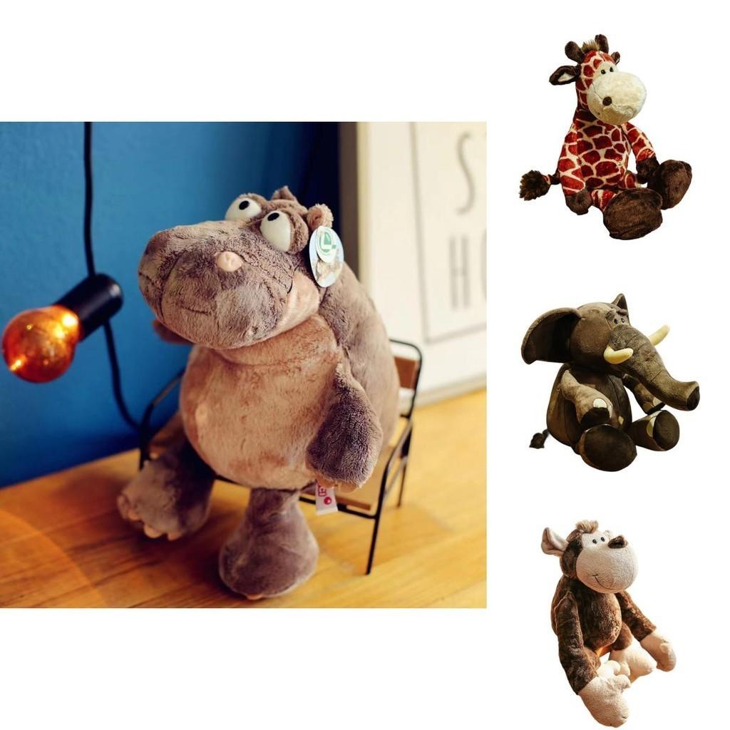 Wholesale Jungle Animal Plush Toy Cartoon Gorilla Lion Tiger Giraffe Stuffed Doll