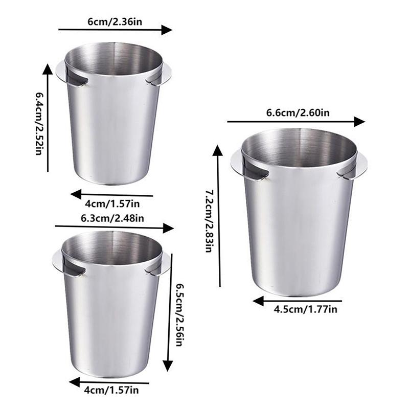 Koffiedoseerbeker 51/53/58 Mm Roestvrij Staal Koffiedoseerbeker Poederdispenser Onderdeel Voor Espressomachine Koffiezetapparaat Accessoires