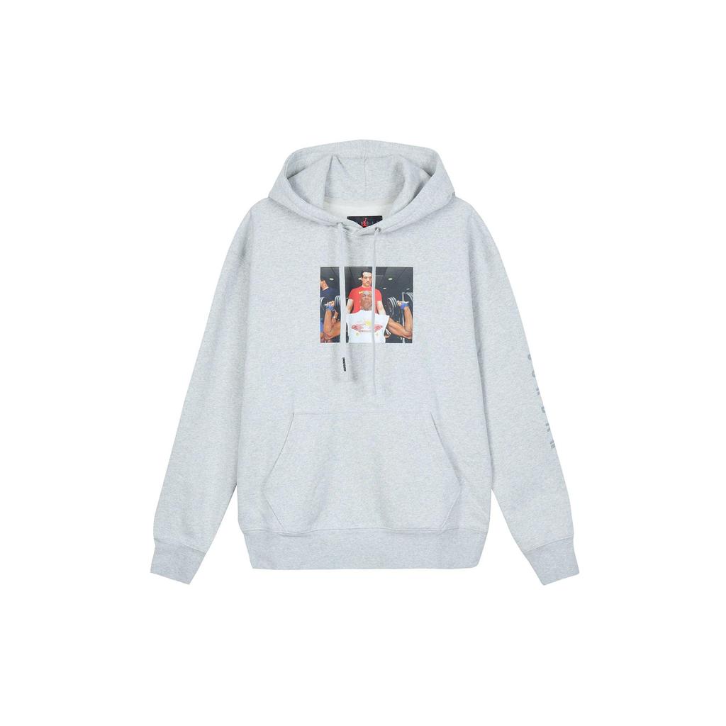 Air Jordan x UNDEFEATED Pullover Hoodie Grey Heather Men's DX6318-050