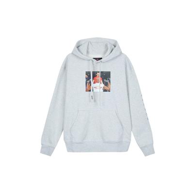 Jordan Brand X UNDEFEATED Undefeated X Air Jordan Collezione Capsule Felpa Pullover con Stampa Grafica da Uomo Felpa con Cappuccio Grigia DX6318-050