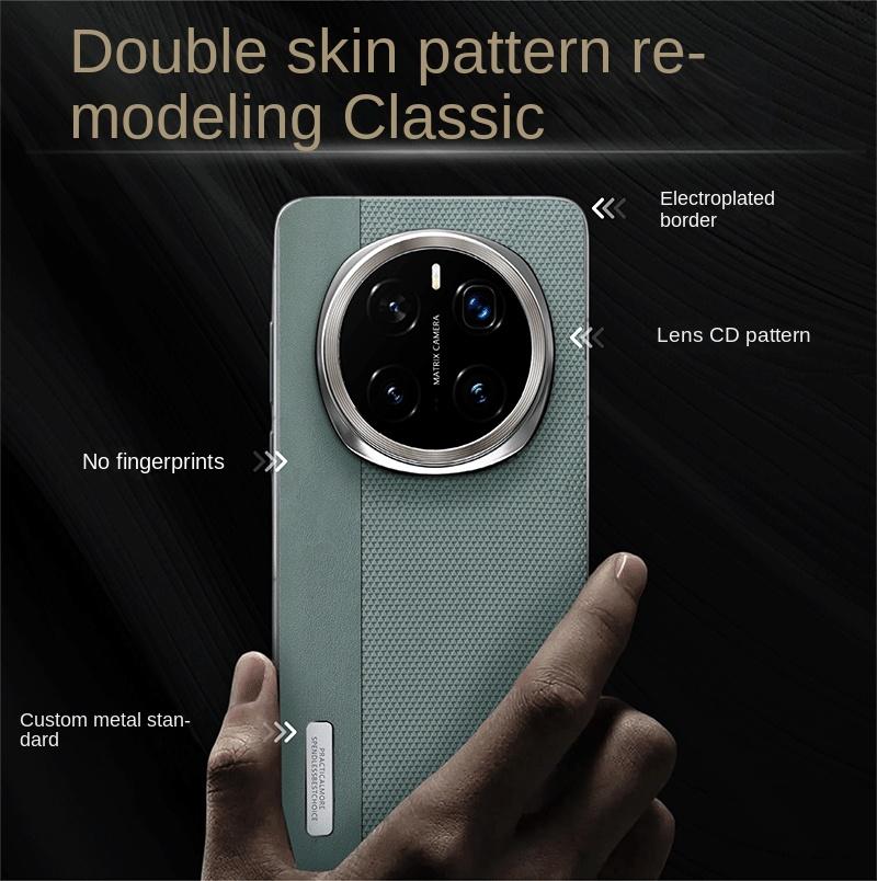 Case For Phone Yulin-003 For Honor Magic 7 7 Pro Electroplated Matte Two-Color Block Leather Texture Shockproof Phone Case