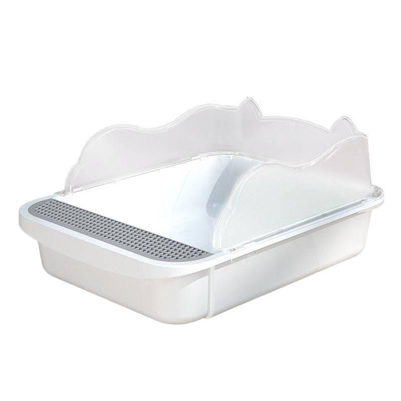 Extra-Large Semi-Enclosed Anti-Sand Cat Litter Box