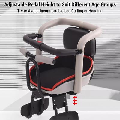 Bike Seat for Kids High-Carbon Steel Child Bike Seat for Toddlers Adjustable Comfortable and Safe for Kids Aged 8 Months-7 Years