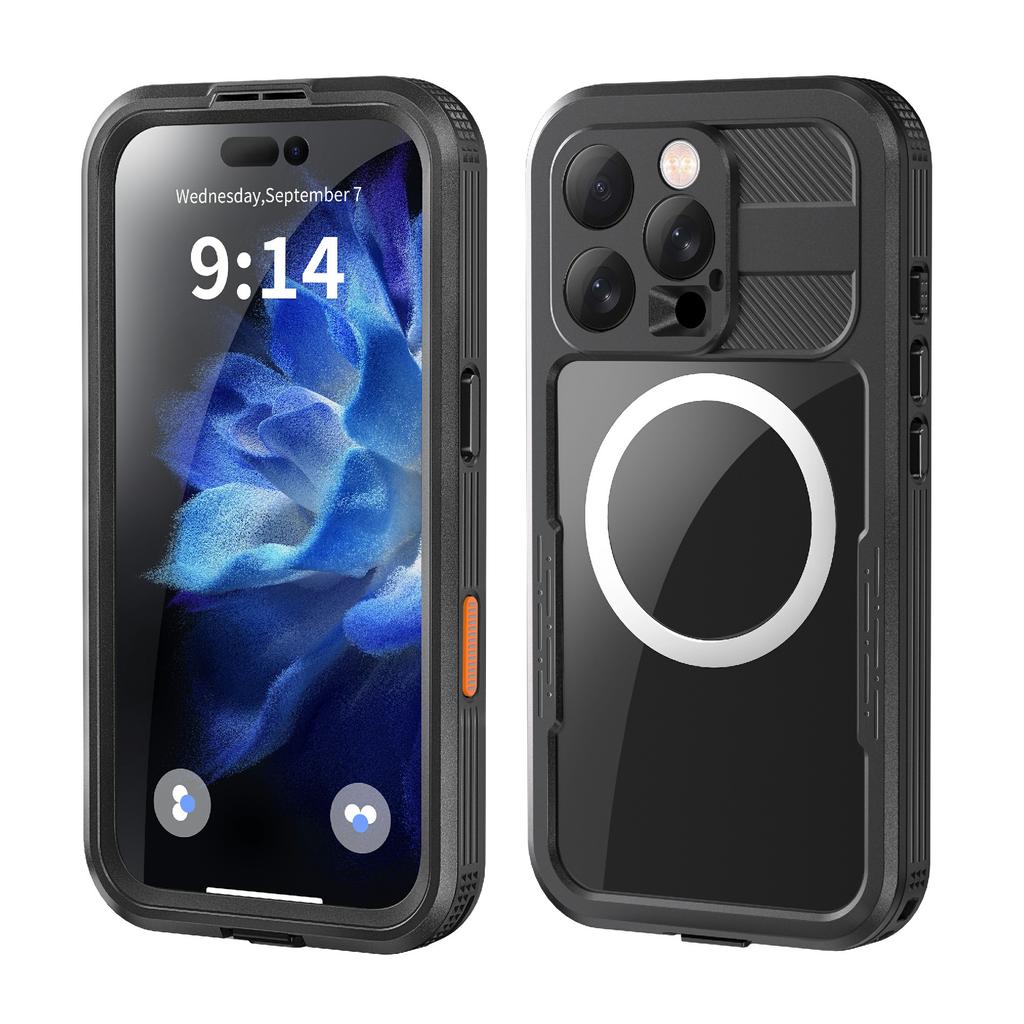 REDPEPPER For iPhone 16 Pro Case Compatible with MagSafe IP68 Waterproof Clear Phone Cover