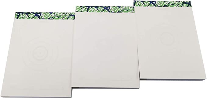 APS Targets Replicate Bullseye Targets APS Cup Target White Airsoft Tracer Assault Sniper Rifles (3-Pack) [Official Size Circle/Black Circle] (White